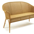 Lloyd Loom of Spalding Burghley Sofa With Flat weave Seat S001
